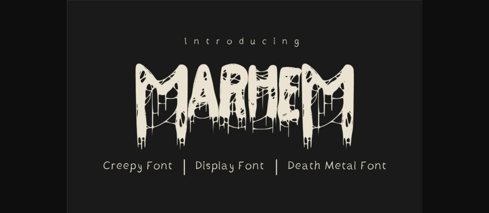 Marhem Font Poster 1