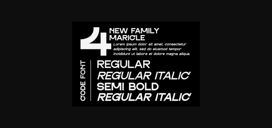 Maricle Font Poster 4
