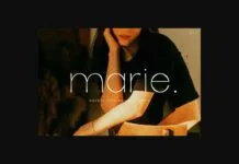 Marie Font Marie Font Poster 1