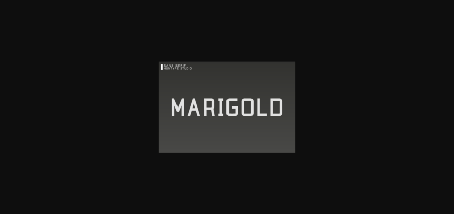 Marigold Font Poster 3