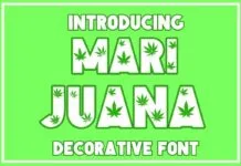 Marijuana Font Marijuana Font Poster 1