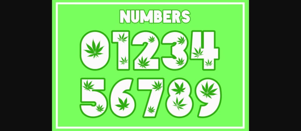 Marijuana Font Poster 5