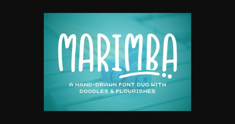 Marimba Font Poster 3