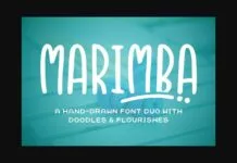 Marimba Font Marimba Font Poster 1