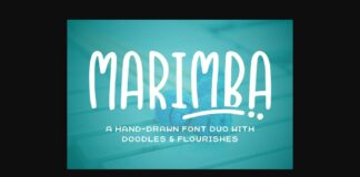 Marimba Font Poster 1