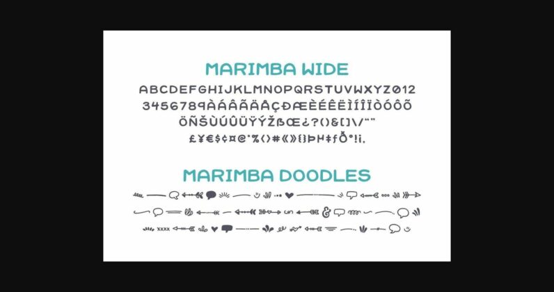 Marimba Font Poster 9