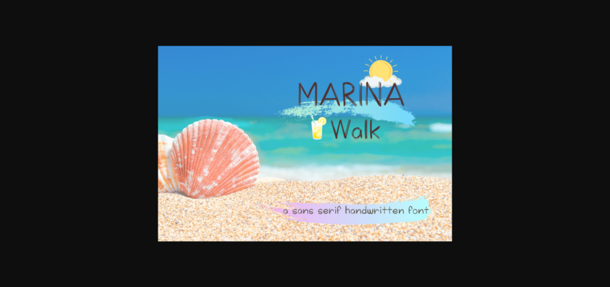 Marina Walk Font Poster 3
