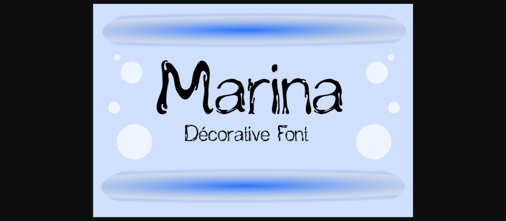 Marina Font Poster 1