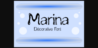 Marina Font Poster 1