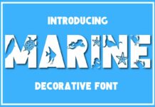 Marine Font Poster 1