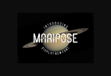 Maripose Font Poster 1