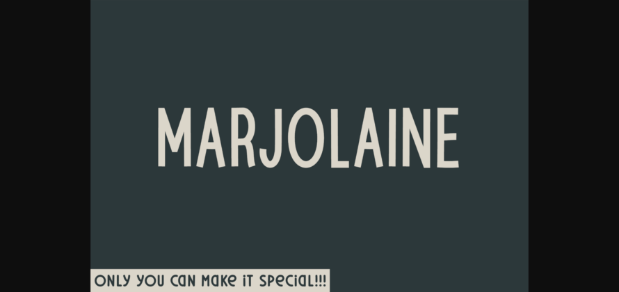 Marjolaine Font Poster 3