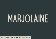 Marjolaine Font Poster 1