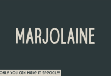 Marjolaine Font Marjolaine Font Poster 1