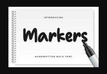 Markers Font Poster 1