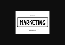 Marketing Font Poster 1