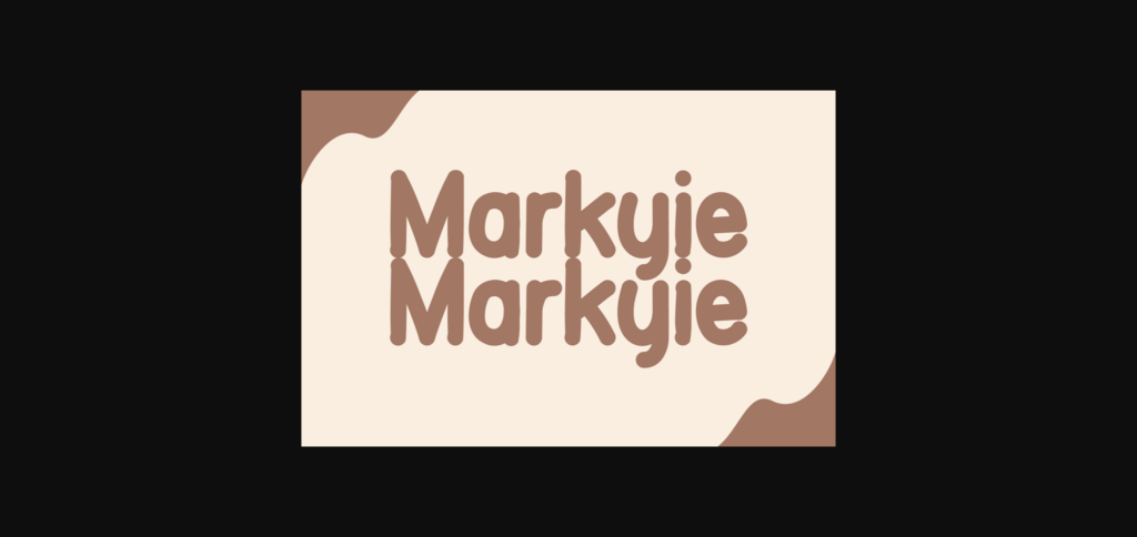 Markyie Font Poster 7