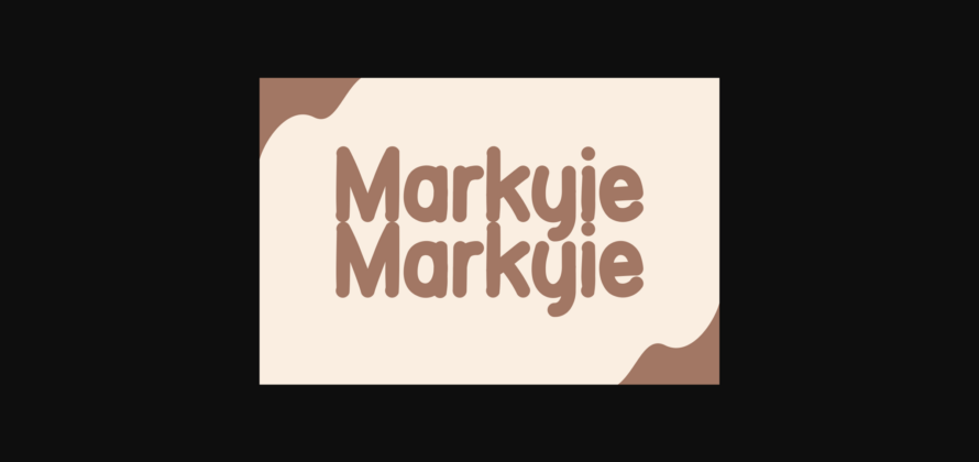 Markyie Font Poster 7