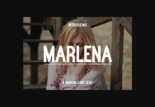 Marlena Font Poster 1