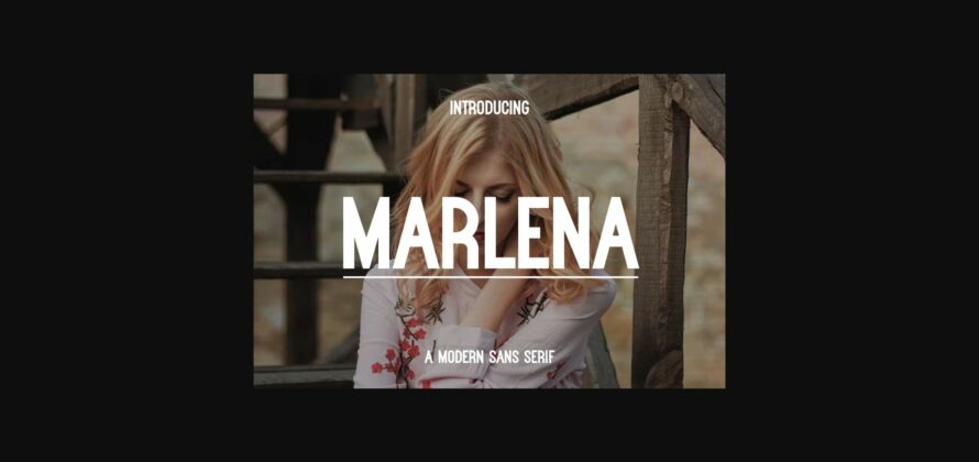 Marlena Font Poster 1