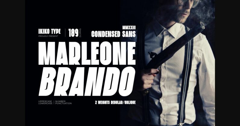 Marleone Brando Font Poster 3