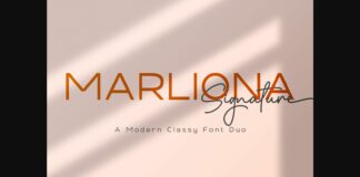 Marliona Font Poster 1