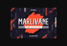 Marlivane Font Marlivane Font Poster 1
