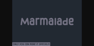 Marmalade Font Poster 1