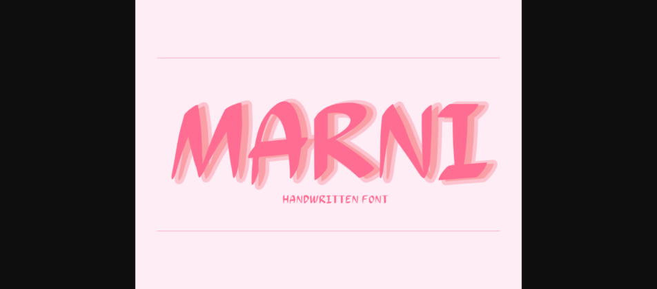 Marni Font Poster 3