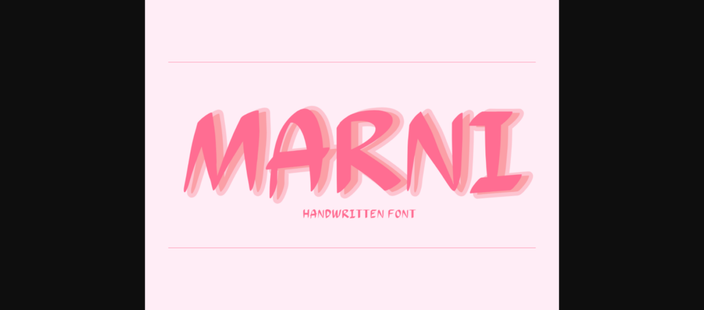 Marni Font Poster 1