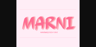 Marni Font Poster 1