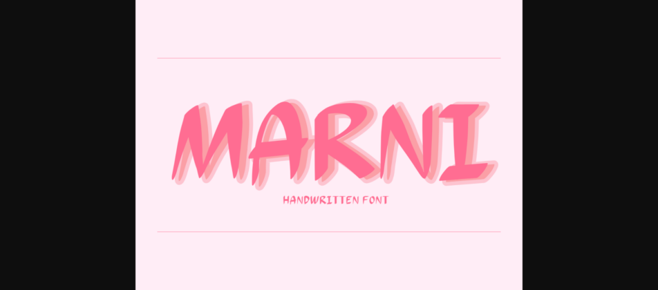 Marni Font Poster 1