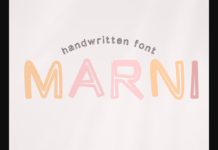 Marni Font Marni Font Poster 1