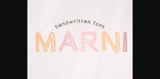 Marni Font Poster 1