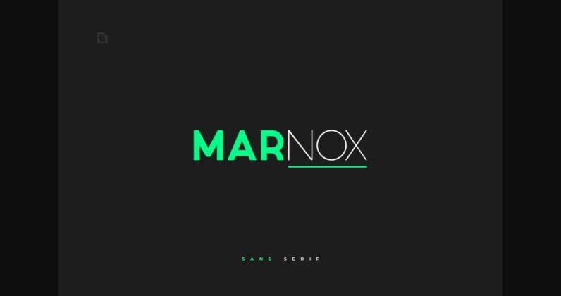 Marnox Font Poster 3