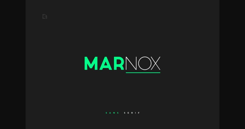 Marnox Font Poster 1