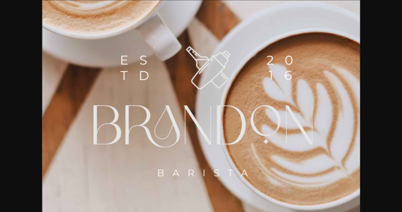 Maron Barista Font Poster 10