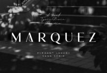 Marquez Font Poster 1