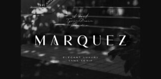 Marquez Font Poster 1