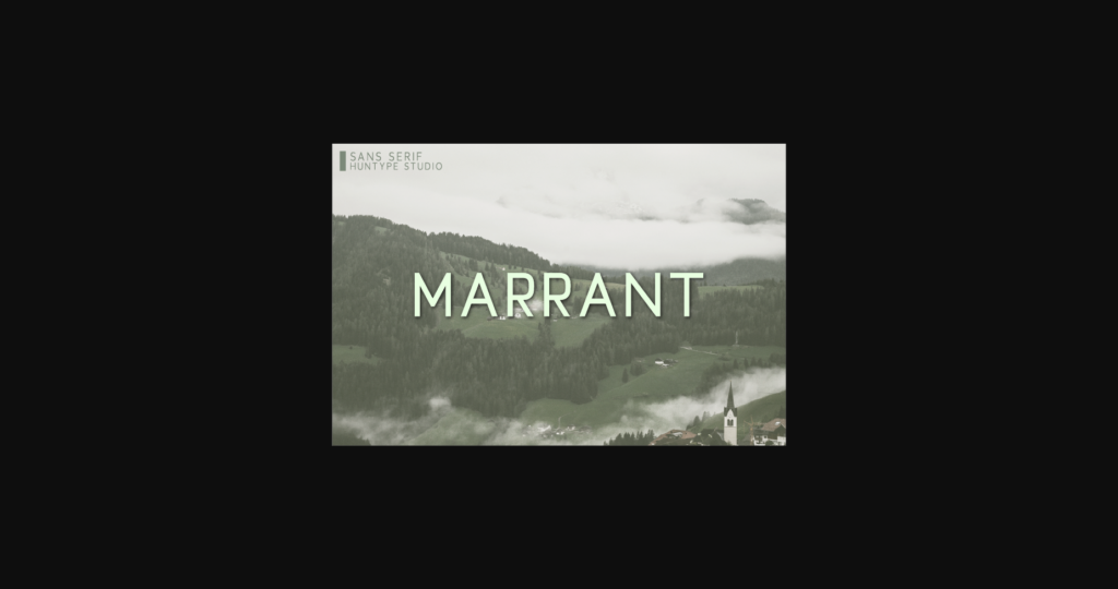 Marrant Font Poster 1