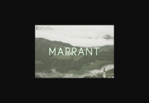 Marrant Font Poster 1