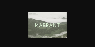 Marrant Font Poster 1