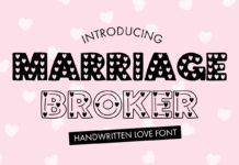 Marriage Broker Font Poster 1