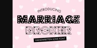 Marriage Broker Font Poster 1