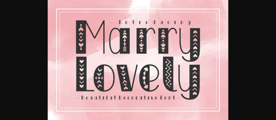 Marry Lovely Font Poster 3