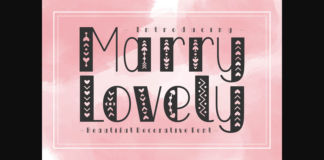 Marry Lovely Font Poster 1