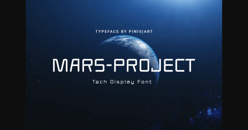 Mars Project Font Poster 3