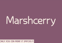 Marshcerry Font Poster 1