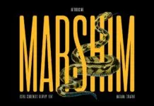 Marshim Font Marshim Font Poster 1