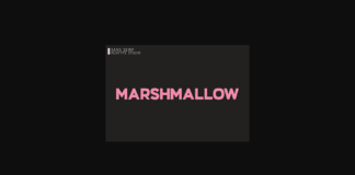 Marshmallow Font Poster 1